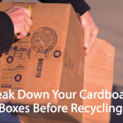 Break Down Your Cardboard Boxes Before Recycling